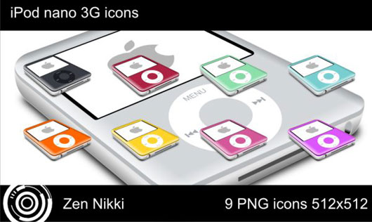 iPod Nano 3G Icons
