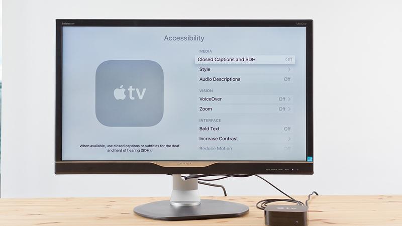 How to activate VoiceOver on the Apple TV