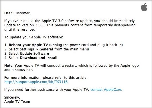 Apple TV Update