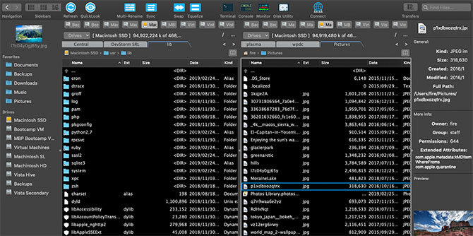 DCommander file manager