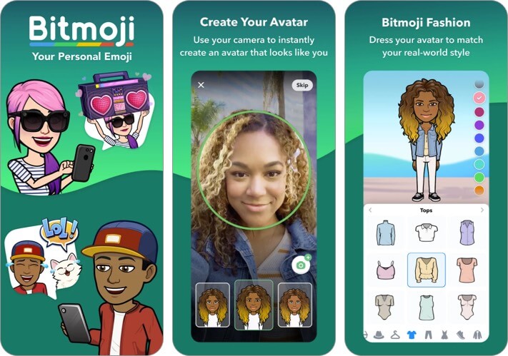 Bitmoji iPhone App Screenshot