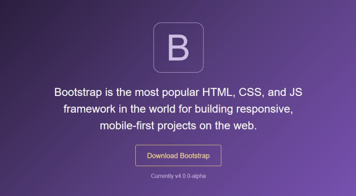 Bootstrap 4 Alpha