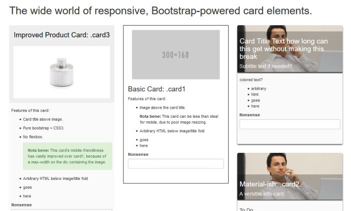 Bootstrap Cards