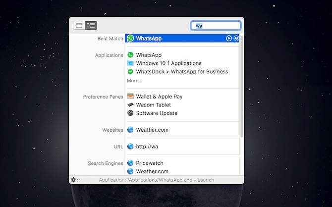 Butler universal search Mac