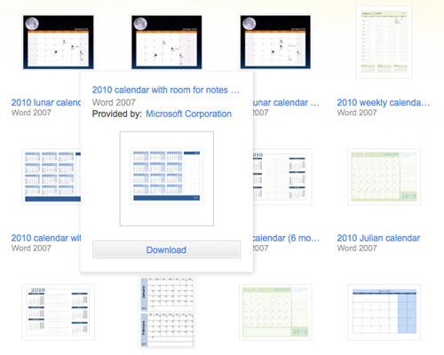 microsoft_2010_calendar_templates