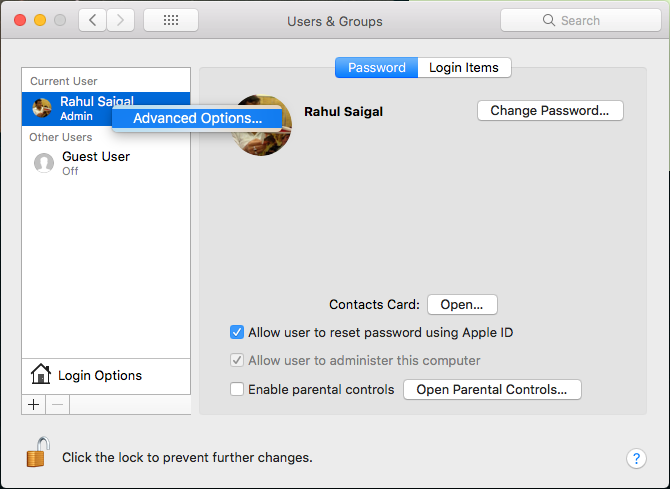 change the default login shell