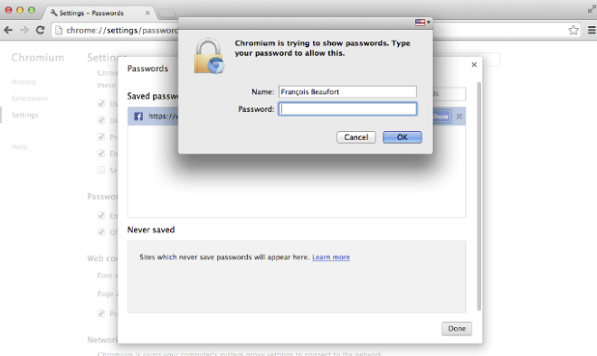 chrome password manager