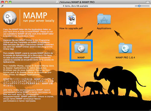 Installing MAMP