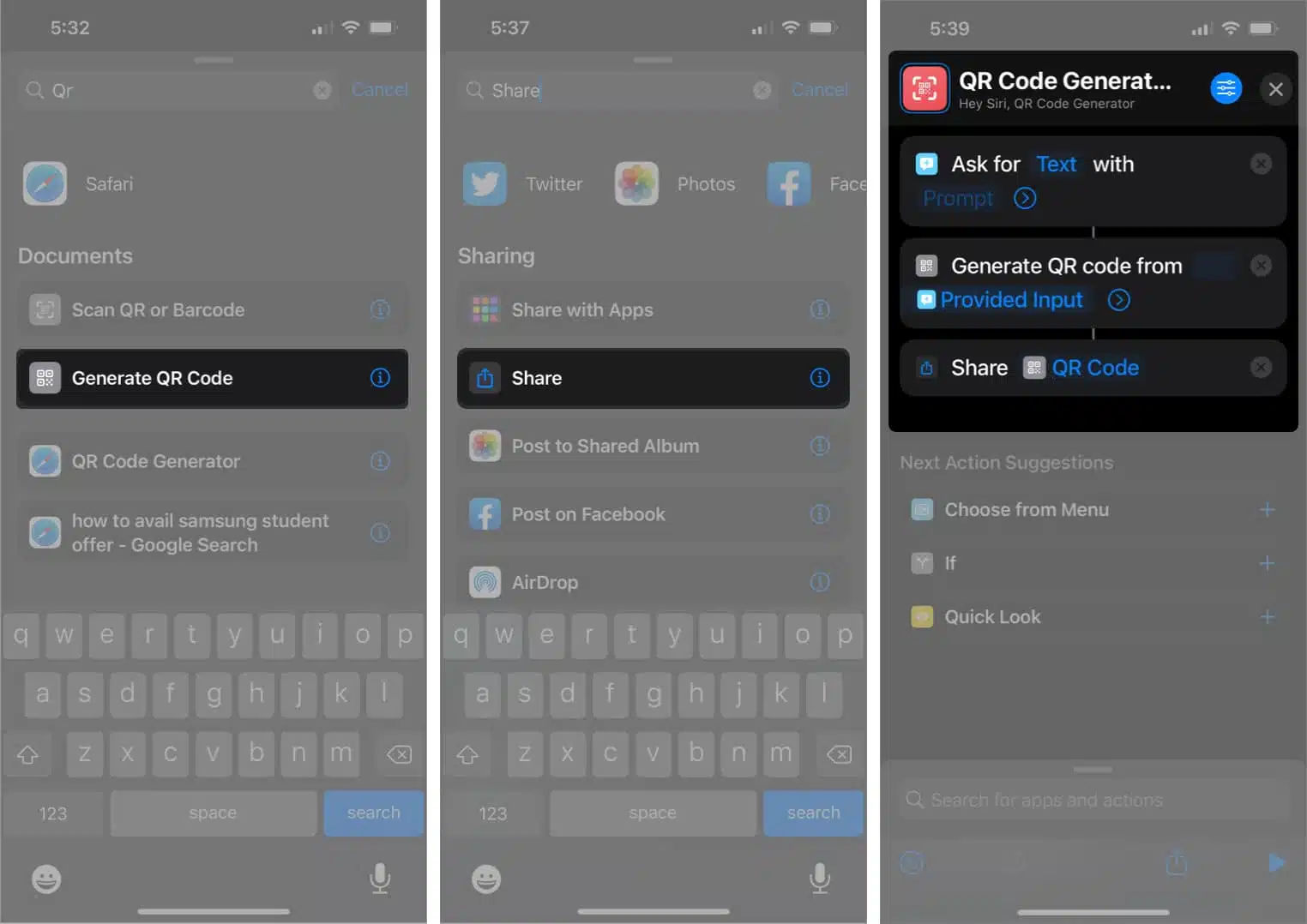 Create your own apple qr code generator using shortcuts app on iphone create your own Apple QR code generator using Shortcuts app on iPhone