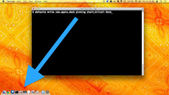 The Dock pinned to the bottom corner of the screen in Mac OS X 