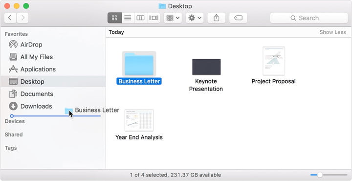 Dragging File