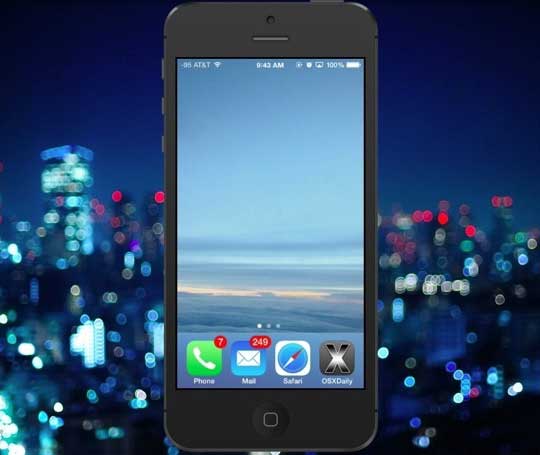 empty home screen ios