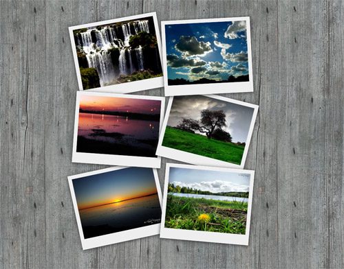 Overlapping CSS polaroid photos
