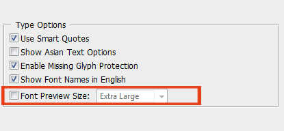 Photoshop - Font Preview Photoshop - Font Preview