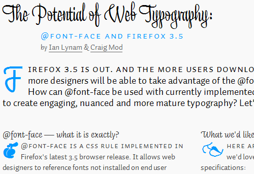 fontface craigmod