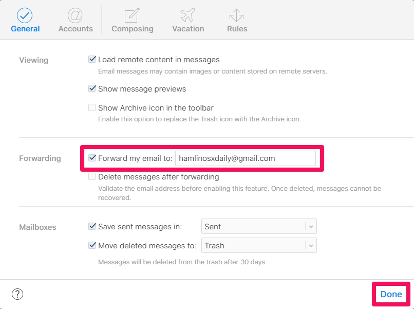 How to Forward iCloud Mail to Other Email Address Automatically