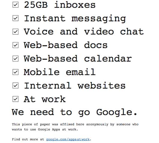 going google