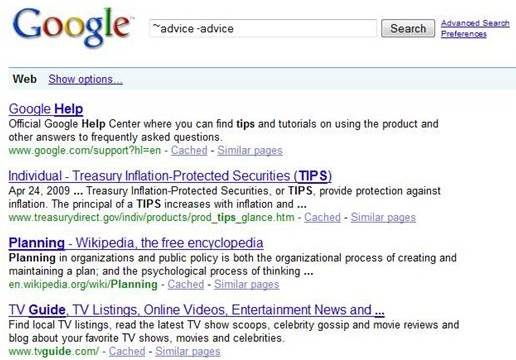 google-advice google-advice
