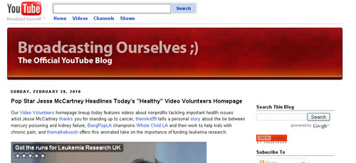 Youtube blog