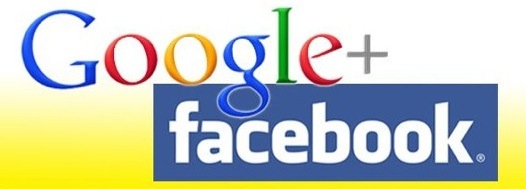 google + , facebook