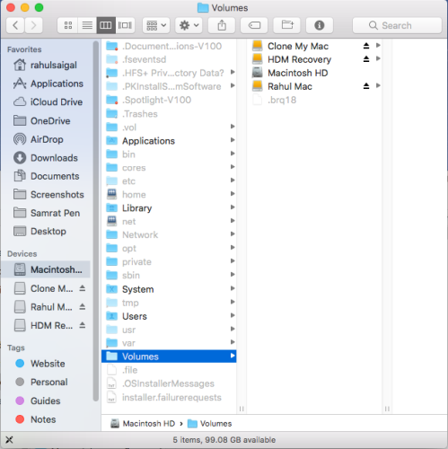 hidden folders in the home directory