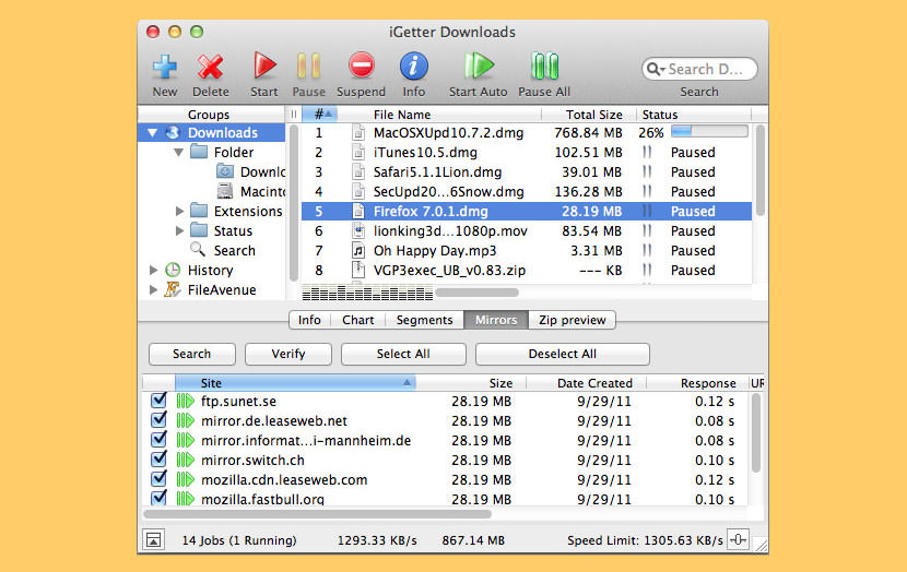 igetter Free Internet Download Manager ( IDM ) For Apple macOS X