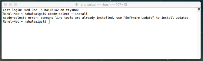 install command line tools