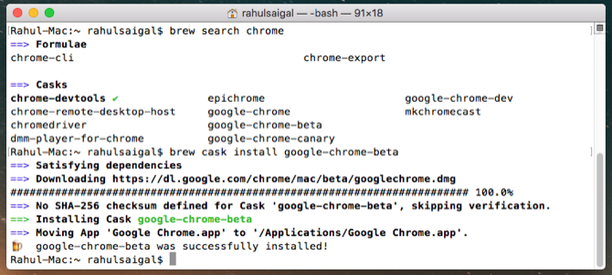 install chrome with homebrew cask