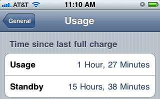 iphone battery use