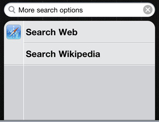 search web, search wiki