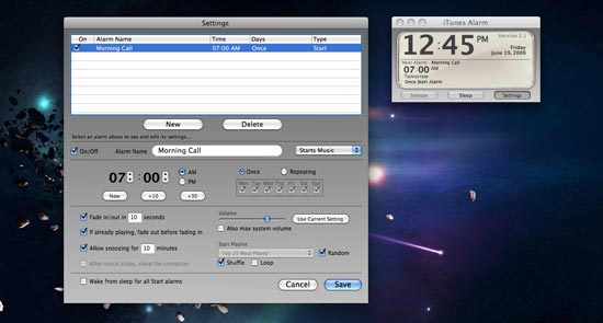 iTunes Alarm iTunes Alarm