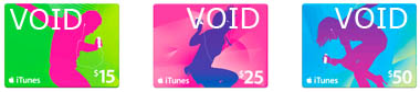 itunes cards