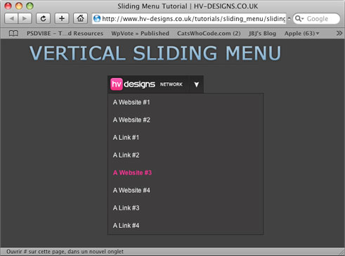 jquery menus