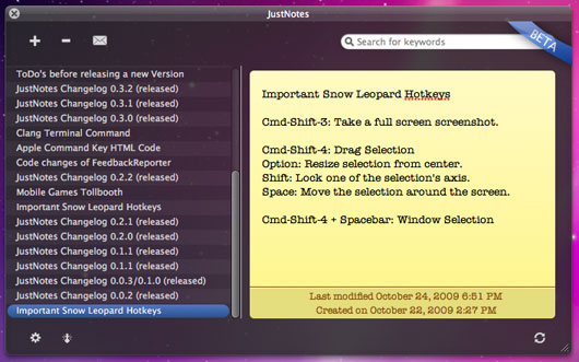 JustNotes