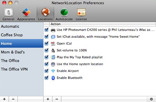 network location