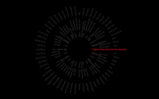 Word Clock Screensaver