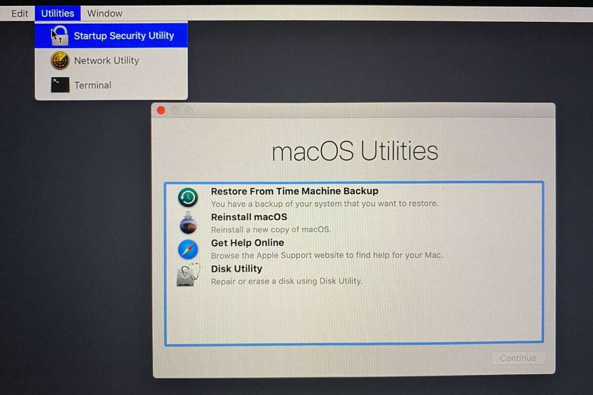 mac startup security utility