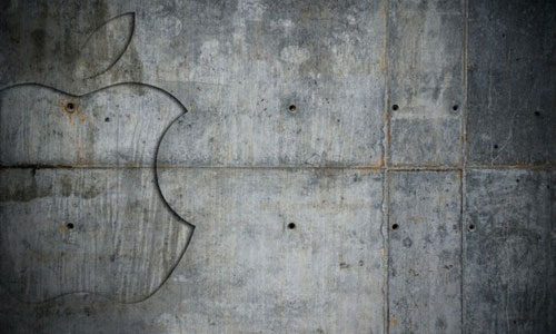 Concrete_Apple_wallpaper_by_JarekZ