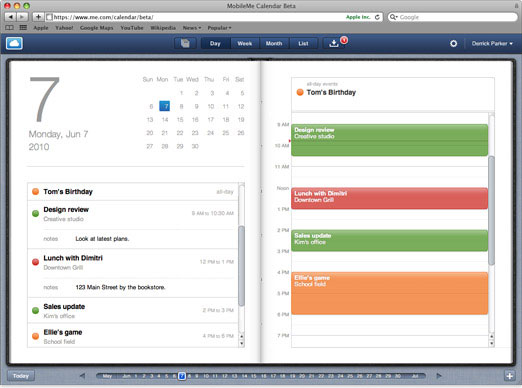 MobileMe Calendar