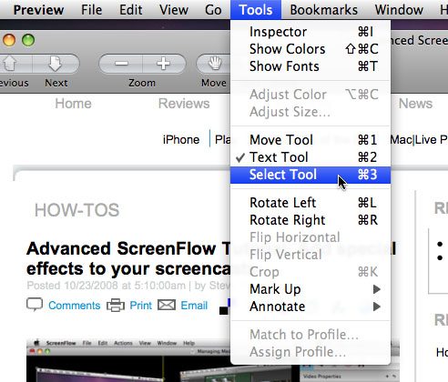 how to highlight and copy text in preview
