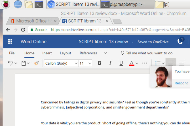 Use Office Online in your Linux browser