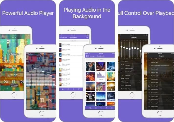 Music player app for iPhone and iPad screenshot