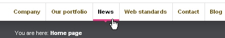 Navigation Menus - Merix - Internet Technologies
