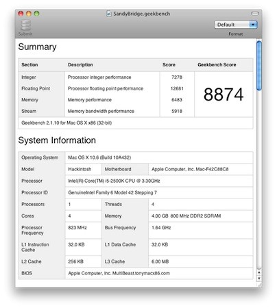 Mac OS X,Sandy Bridge