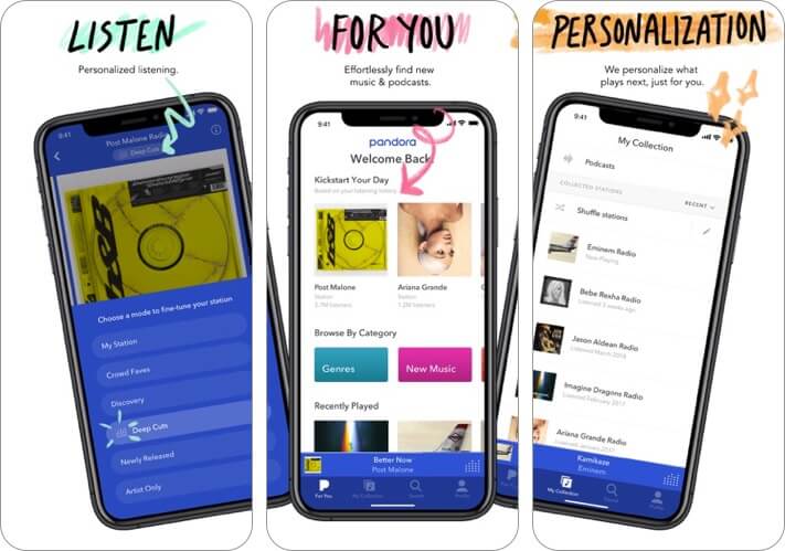 pandora iphone and ipad radio app