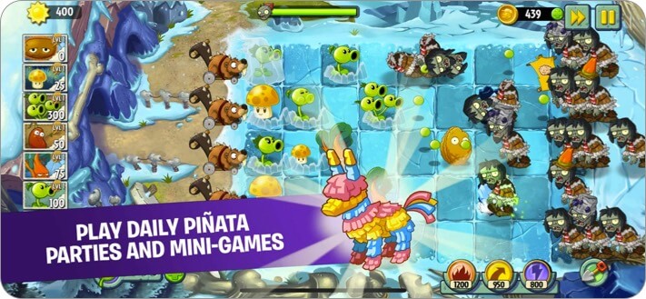 Plants vs. Zombies 2 iPhone Game Screenshot