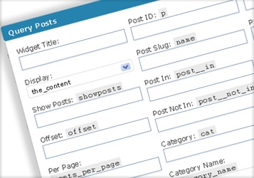 WordPress widgets