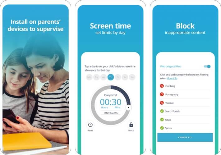 Qustodio iPhone and iPad Parental Control App Screenshot