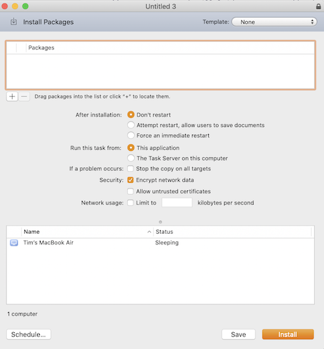 Install Screen for Apple Remote Desktop