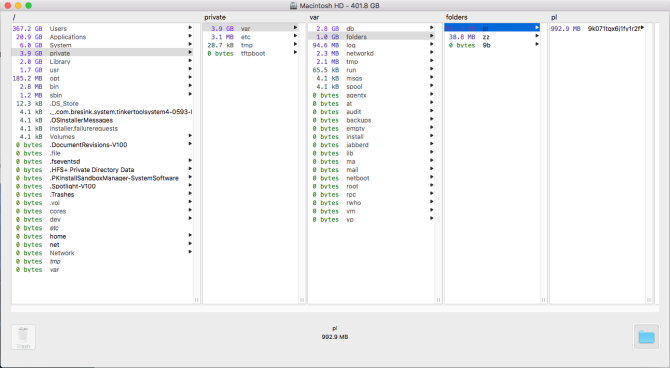 results from omnidisksweeper app